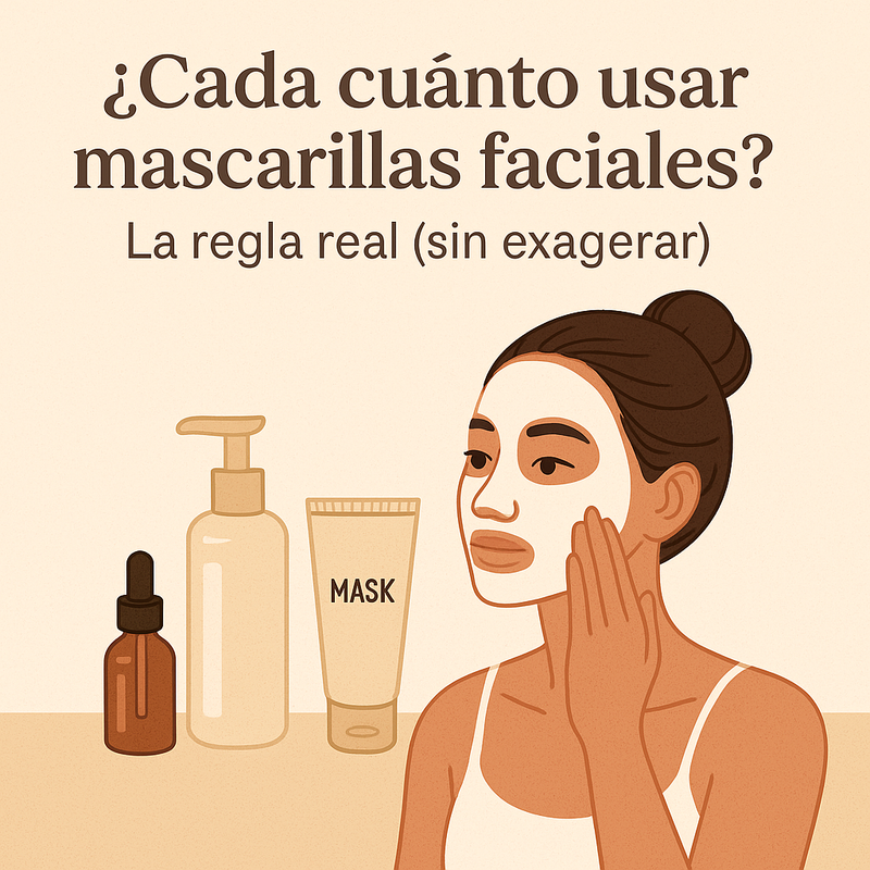 ¿Cada cuánto usar mascarillas faciales? La regla real (sin exagerar)